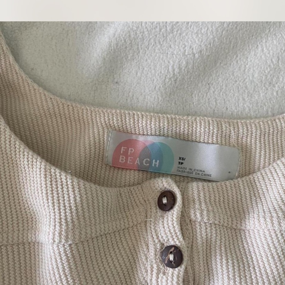 Free people Ribbed Button-Front Top - Picture 2 of 2